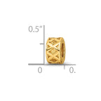 Sterling Silver Gold-plated Reflections X Spacer Bead