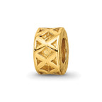 Sterling Silver Gold-plated Reflections X Spacer Bead