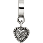 Sterling Silver Reflections Heart Dangle Bead