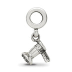 Sterling Silver Reflections Hair Dryer Dangle Bead