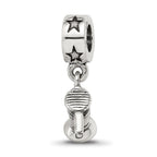 Sterling Silver Reflections Hair Dryer Dangle Bead