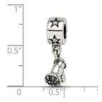 Sterling Silver Reflections Hair Dryer Dangle Bead