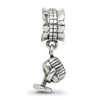 Sterling Silver Reflections Microphone Dangle Bead