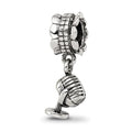 Sterling Silver Reflections Microphone Dangle Bead