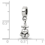 Sterling Silver Reflections Heart, Cross & Anchor Dangle Bead
