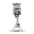 Sterling Silver Reflections Letter A Dangle Bead