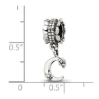 Sterling Silver Reflections Letter C Dangle Bead