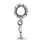 Sterling Silver Reflections Letter F Dangle Bead