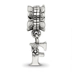 Sterling Silver Reflections Letter F Dangle Bead