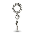 Sterling Silver Reflections Letter N Dangle Bead