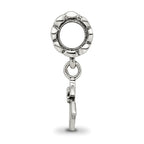 Sterling Silver Reflections Letter U Dangle Bead