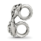 Sterling Silver Reflections CZ Connector Bead