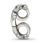 Sterling Silver Reflections Scroll Connector Bead