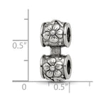 Sterling Silver Reflections Floral Connector Bead