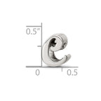 Sterling Silver Reflections Letter C Script Bead