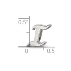 Sterling Silver Reflections Letter I Script Bead