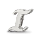 Sterling Silver Reflections Letter I Script Bead