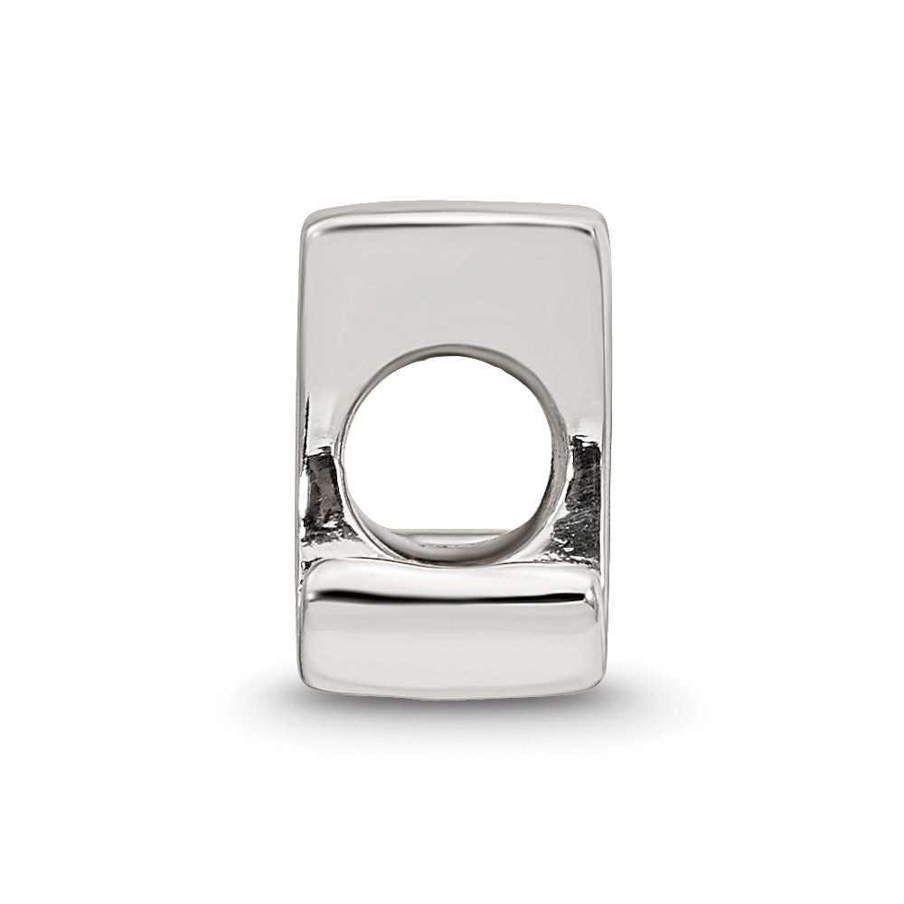 Sterling Silver Reflections Letter M Script Bead