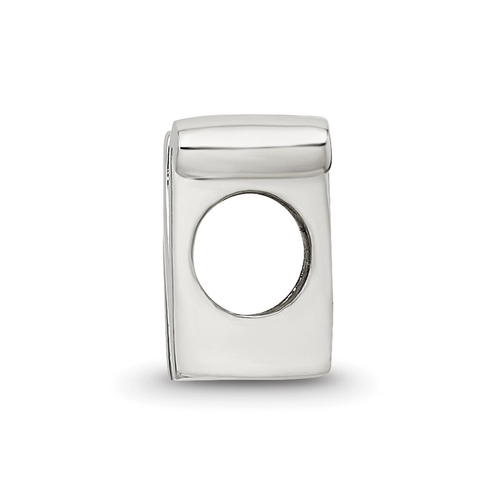 Sterling Silver Reflections Letter N Script Bead