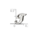 Sterling Silver Reflections Letter T Script Bead