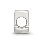 Sterling Silver Reflections Letter U Script Bead
