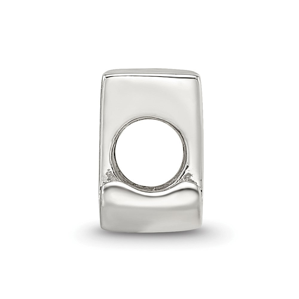 Sterling Silver Reflections Letter U Script Bead