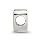 Sterling Silver Reflections Letter V Script Bead