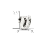 Sterling Silver Reflections Letter V Script Bead