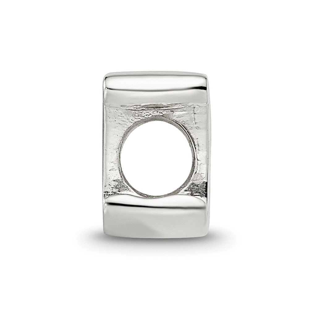 Sterling Silver Reflections Letter X Script Bead