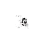 Sterling Silver Reflections Letter U Message Bead