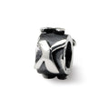 Sterling Silver Reflections Letter X Message Bead