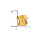 Sterling Silver Gold-plated Reflections Graduation Cap Bead