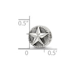 Sterling Silver Reflections Antiqued Star Bead