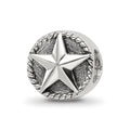 Sterling Silver Reflections Antiqued Star Bead