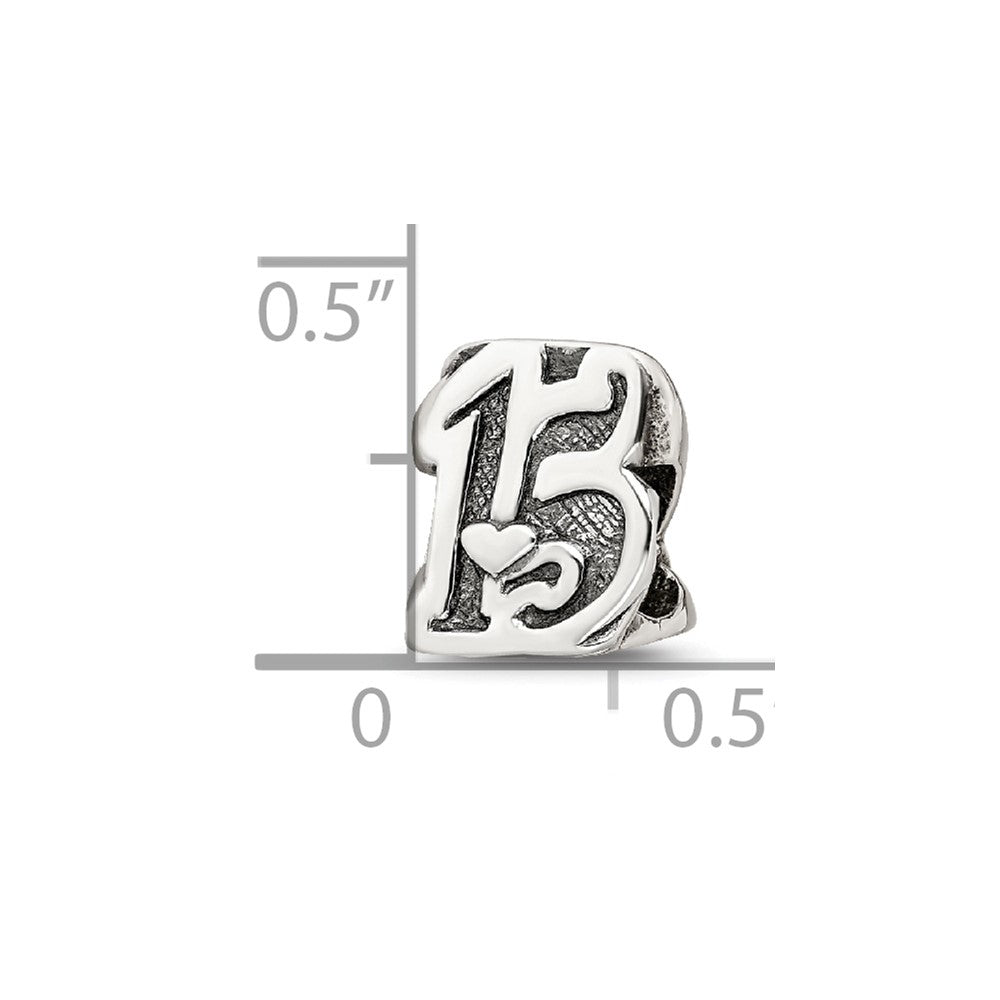 Sterling silver Reflections Sweet 15 Bead