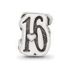 Sterling silver Reflections Sweet 16 Bead