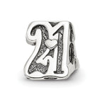 Sterling silver Reflections Sweet 21 Bead