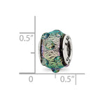 Sterling Silver Reflections Purple Dichroic Glass Bead