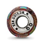 Sterling Silver Reflections Orange Dichroic Glass Bead