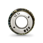 Sterling Silver Reflections Rainbow Dichroic Glass Bead