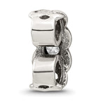 Sterling Silver Reflections CZ Connector Bead
