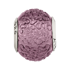 Sterling Silver Reflections Purple Italian Murano Bead