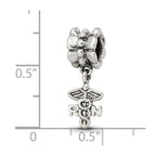 Sterling Silver Reflections Nurse Symbol Dangle Bead