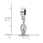 Sterling Silver Reflections Ichthus Dangle Bead