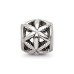 Sterling Silver Reflections Floral Cut Out Bali Bead