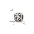 Sterling Silver Reflections Floral Cut Out Bali Bead