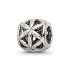 Sterling Silver Reflections Floral Cut Out Bali Bead
