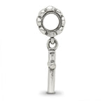 Sterling Silver Reflections Plain Cross Dangle Bead