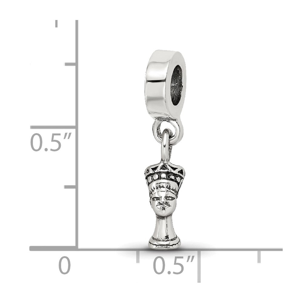 Sterling Silver Reflections Nefertiti Dangle Bead