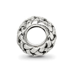 Sterling Silver Reflections Basketweave Bali Bead